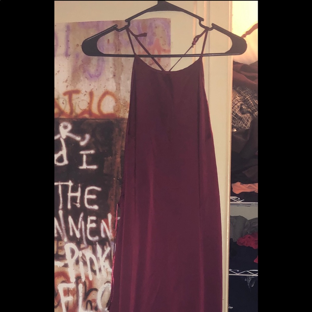 Super sexy red satin - NWOT